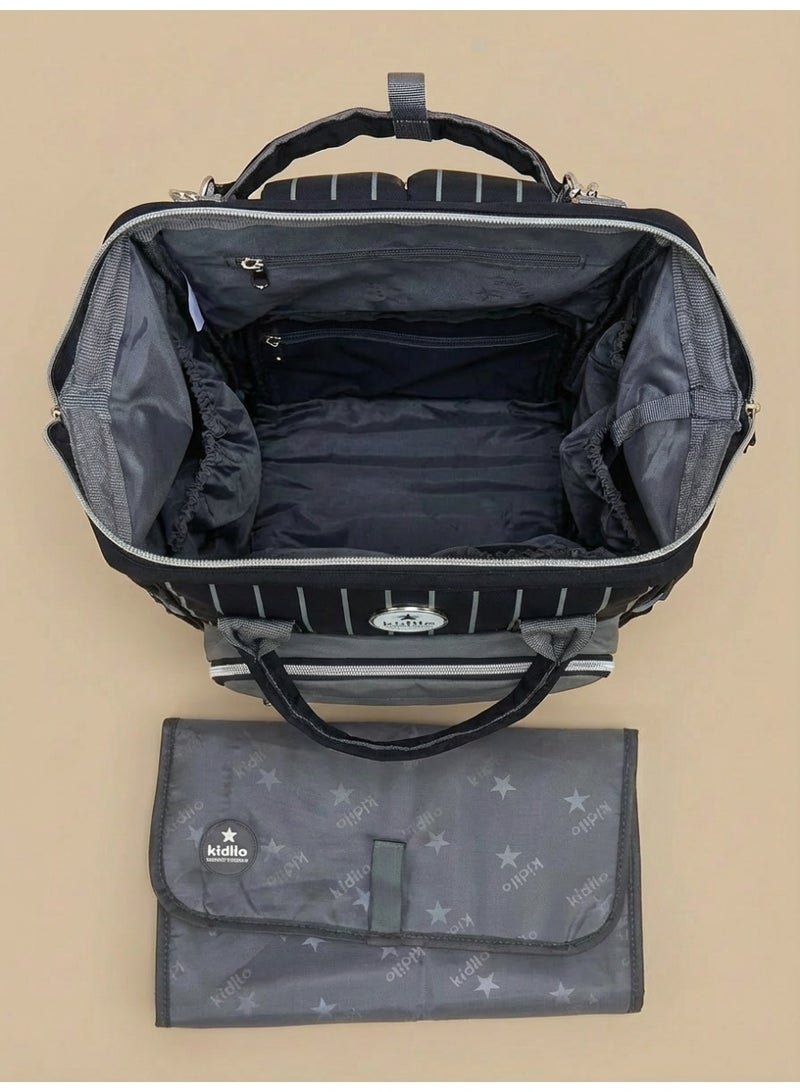 Kidilo Premium Diaper Bag Backpack Large Capacity Waterproof Maternity Travel Organizer with Matching Changing Pad - Image 4